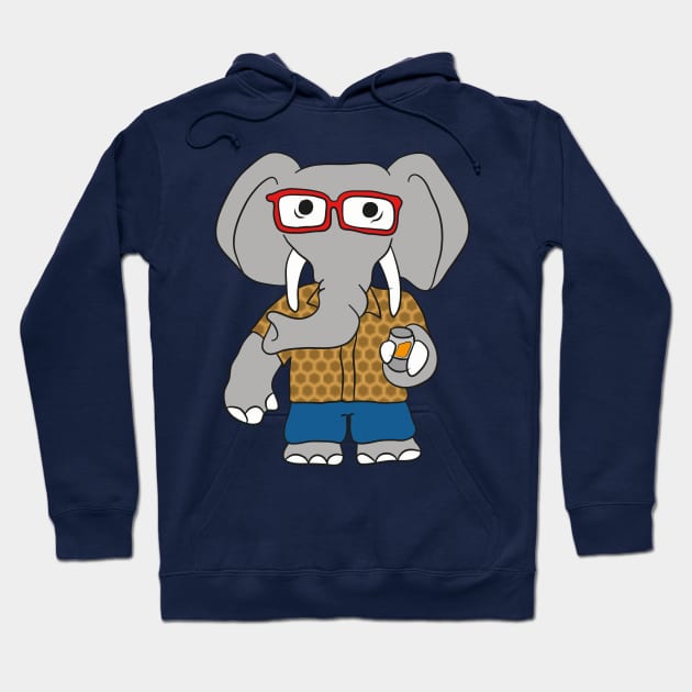 ELEPHANT TEQUILA - DRUNK ANIMALS Hoodie by cardozoink